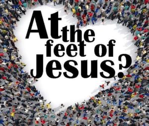at the feet of Jesus