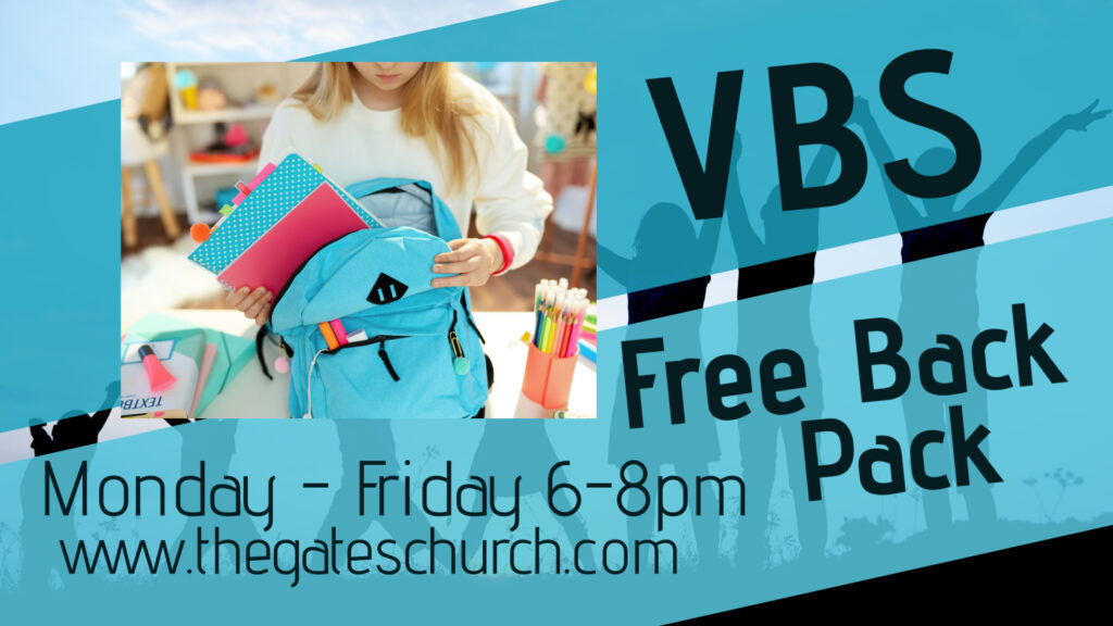 free back pack vbs promo