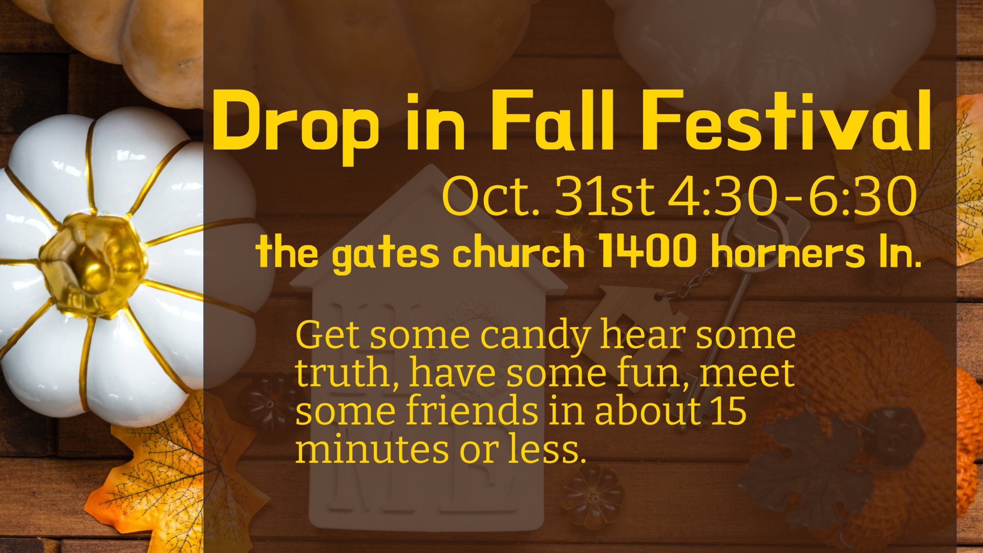 Drop in fall festival